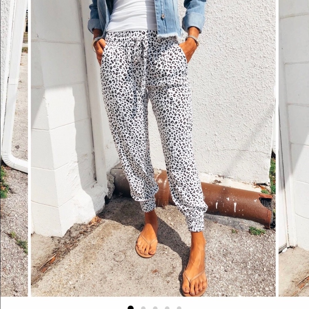 Cheetah Print Joggers | Size: Small